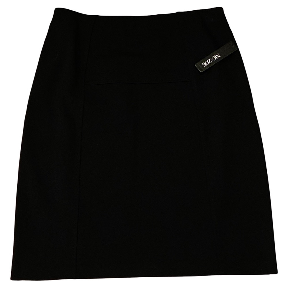 NWT Nic+Zoe Black Pencil Skirt